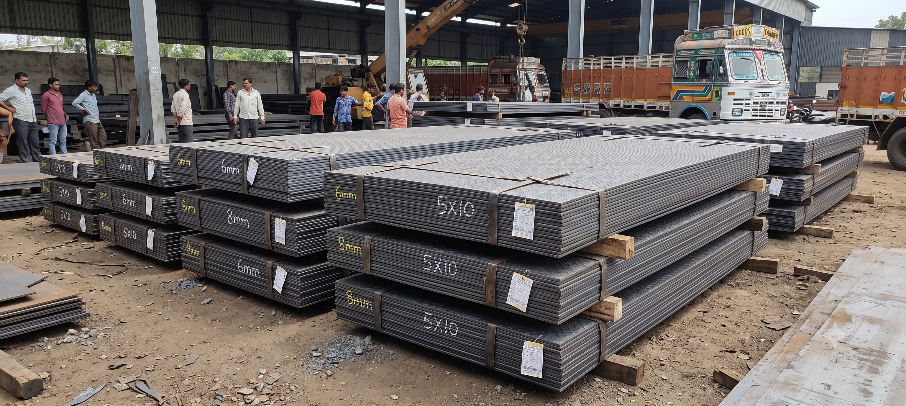 Hot Rolled (HR) Steel Plates & Chequered Plates Central Stockyard & Manufacturing - chequeredplates.com