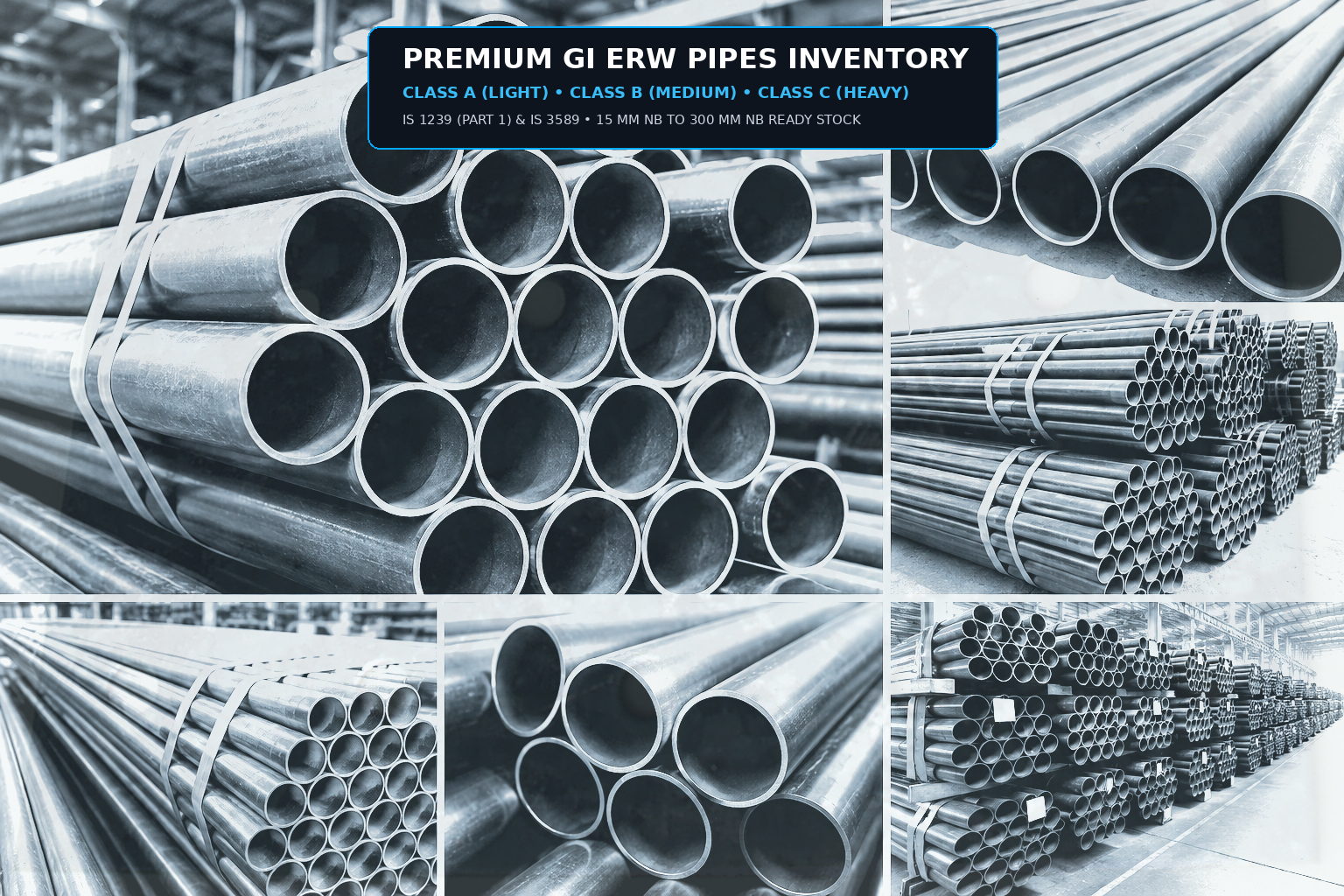 Galvanized Iron (GI) Pipes Central Stockyard & Manufacturing - gipipes.com