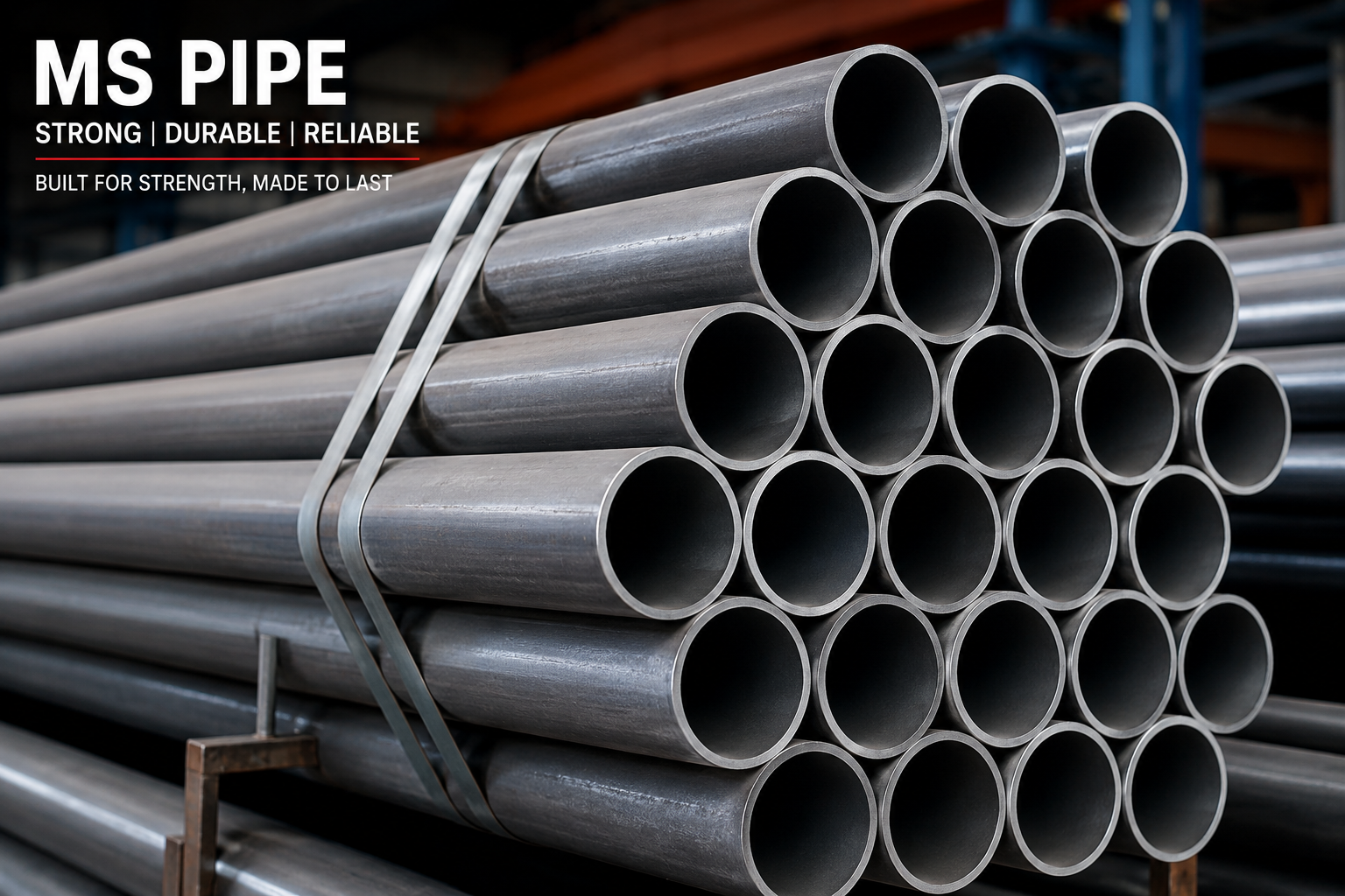 Mild Steel (MS) Black ERW Pipes Central Stockyard & Manufacturing - kamdhenupipesupplier.com