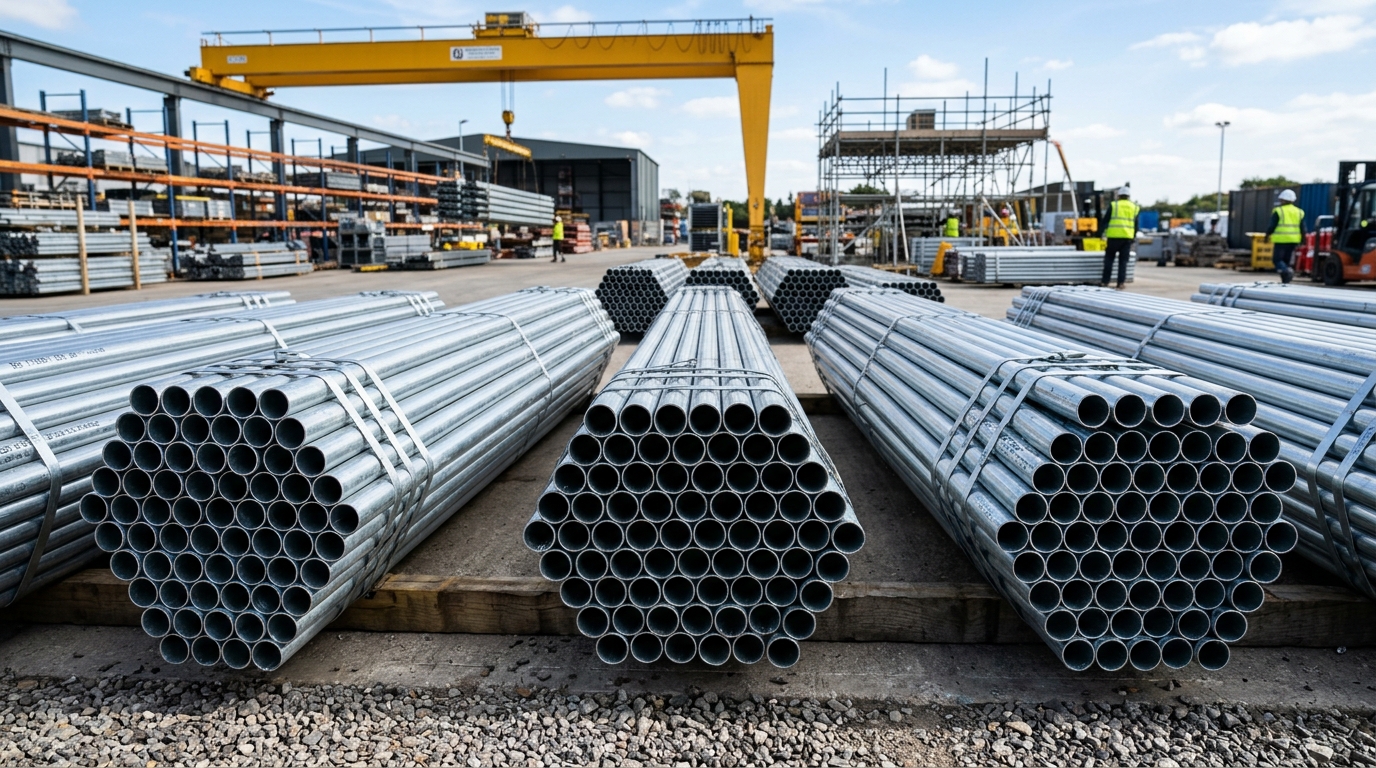 Mild Steel (MS) Black ERW Pipes Central Stockyard & Manufacturing - scaffoldingpipemanufacturer.com